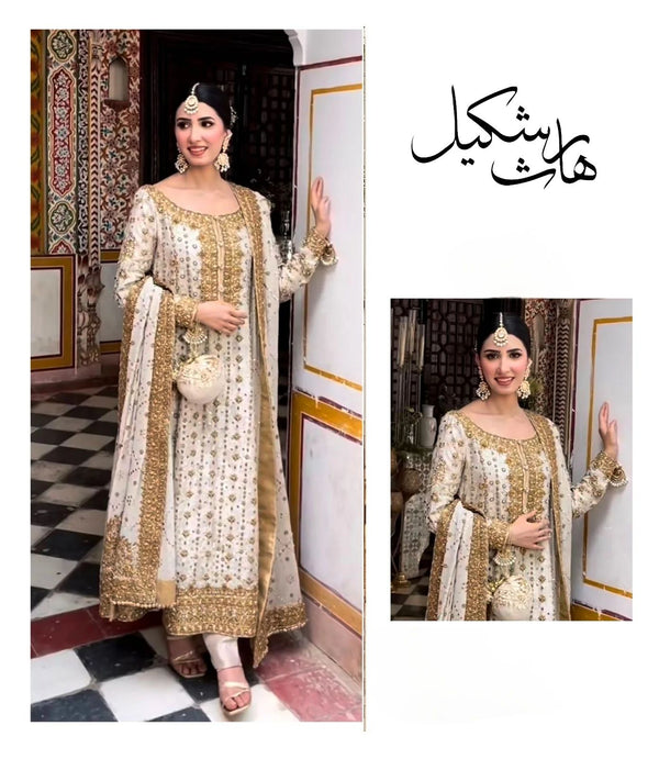 HARIS SHAKEEL IVORY WHITE