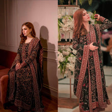 HARIS SHAKEEL BLACK FLORAL