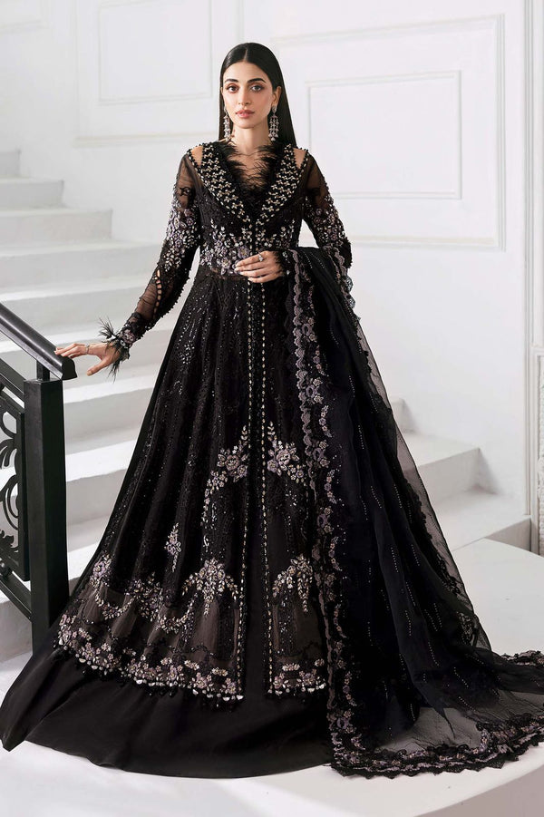 MARIA.B 3 Piece Unstitched Embroidered Organza Suit | BD-3004